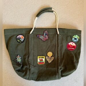 NWT Free People canvas Tote bag New